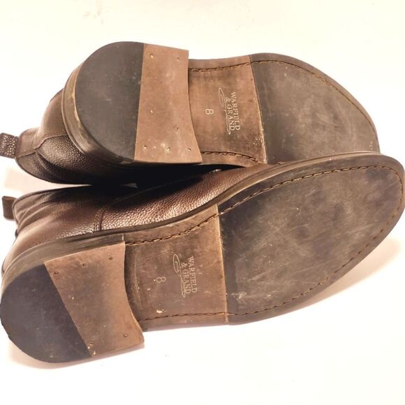 Warfield and Grand Brown Cap Toe Mens Lace Up Chukka Casual Boots 73807 Size 8 - Picture 6 of 8